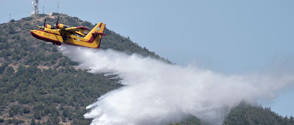 Feuer sind in den Sommermonaten auf Griechenland nicht ungewöhnlich. Bei den derzeitigen Bränden auf der Insel Chios vermuten die Behörden Brandstiftung. (Symbolfoto)