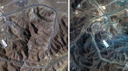 Trump behauptet, die Schäden an Irans Atomanlagen seien „monumental“. 