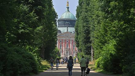 Park Sanssouci, Neue Palais, Hauptallee.
