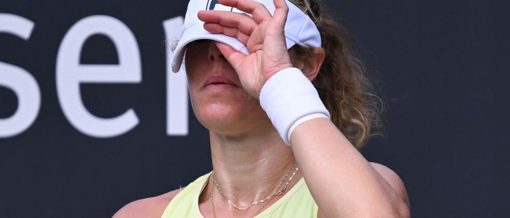Für Laura Siegemund war nach einer verrückten Anreise aus Nottingham in Bad Homburg in Runde eins Schluss.