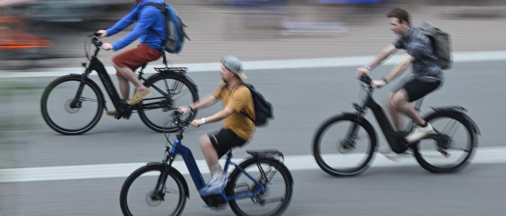 E-Bikes dominieren den deutschen Fahrradmarkt. (Archivbild)