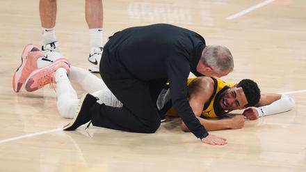 Tyrese Haliburton im Moment des Unglücks.