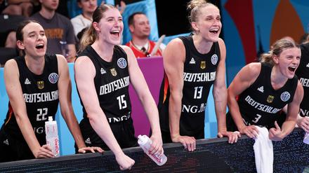 Deutschlands Basketballerinnen gehen optimistisch ins EM-Viertelfinale gegen Belgien.
