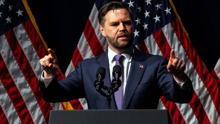 Dienstagabend: US-Vizepräsident JD Vance während seiner Rede vor der Republikanischen Partei von Ohio.