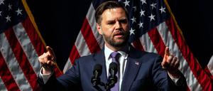 Dienstagabend: US-Vizepräsident JD Vance während seiner Rede vor der Republikanischen Partei von Ohio.