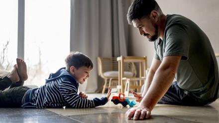 Im Umgangscafé des Nachbarschaftshauses Lilienthal (Mittelhof e.V.) in Berlin-Lichterfelde können getrennt lebende Elternteile ihre Kinder in einem geschützten Raum treffen (Symbolbild).