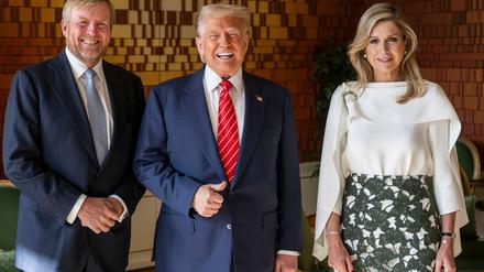Nach dem gemeinsamen Dinner frühstückte Donald Trump auch mit dem Königspaar.
