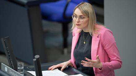 Natalie Pawlik (SPD) ist als Staatsministerin für Migration, Flüchtlinge, Integration und Antirassismus zuständig. (Archivfoto)