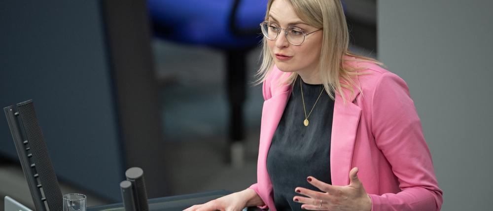 Natalie Pawlik (SPD) ist als Staatsministerin für Migration, Flüchtlinge, Integration und Antirassismus zuständig. (Archivfoto)