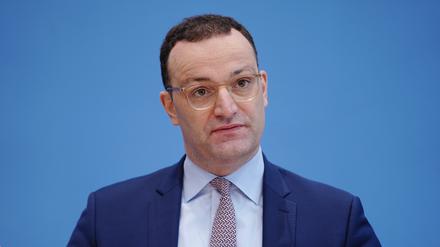 Der damalige Gesundheitsminister Jens Spahn in einer Pressekonferenz zur Corona-Politik.