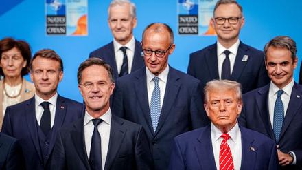 Trump und seine europäischen Verbündeten: Zunächst halten sie zusammen.