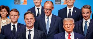 Trump und seine europäischen Verbündeten: Zunächst halten sie zusammen.