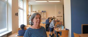 Beate Willenberg leitet das „Café Pinjo“ in Berlin-Wilmersdorf. Es ist eine gemeinnützige „Beschäftigungs-Tagesstätte“ für Menschen mit psychischen Beeinträchtigungen.