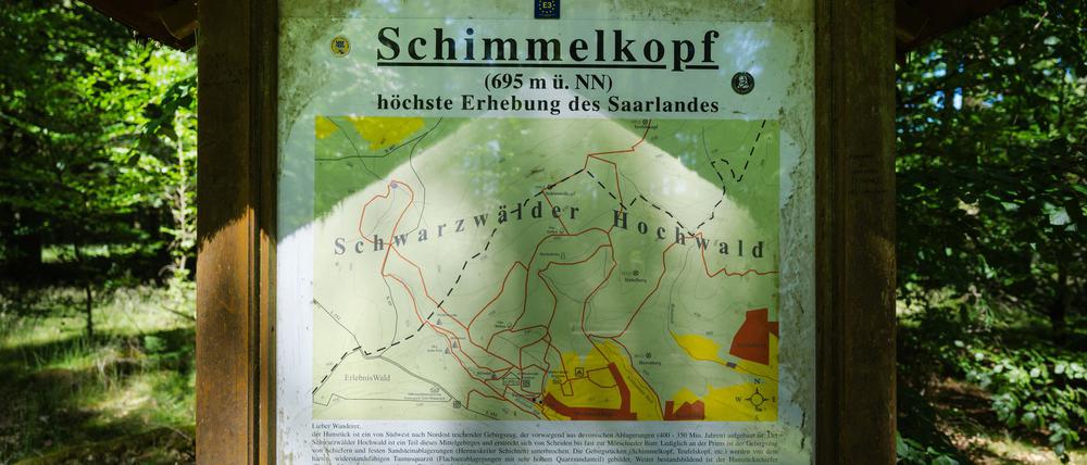 Jahrzehntelang war der Schimmelkopf die höchste natürliche Erhebung des Saarlandes. - bis 2005 neue, präzisere Messungen kamen.