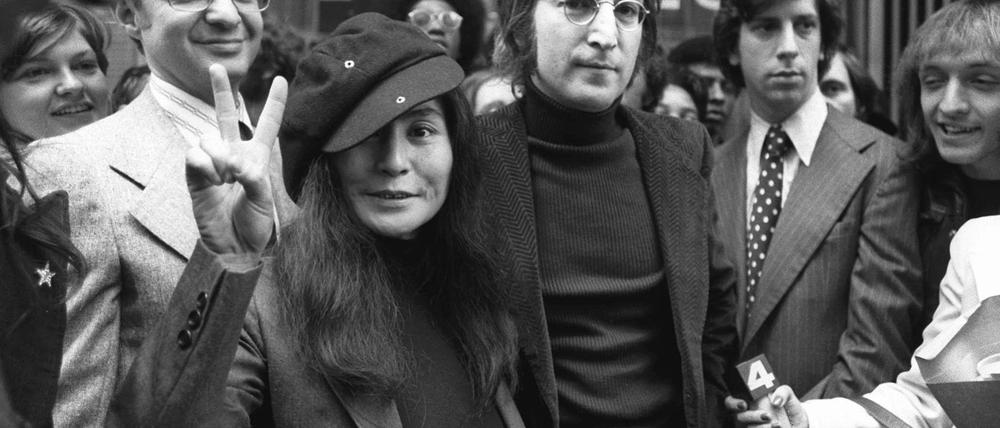 Yoko Ono und John Lennon 1972 in New York (Archivbild).