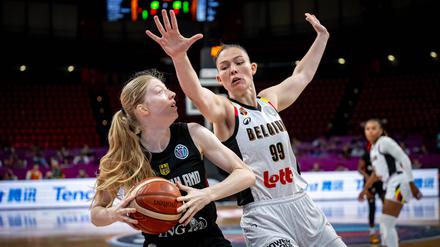 Frieda Bühner gegen die Belgierin Ine Joris bei der Europameisterschaft.
