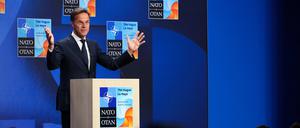 Nato-Chef Mark Rutte in Den Haag.