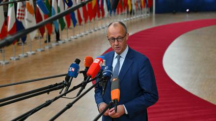Bundeskanzler Friedrich Merz ist zurück in Brüssel.