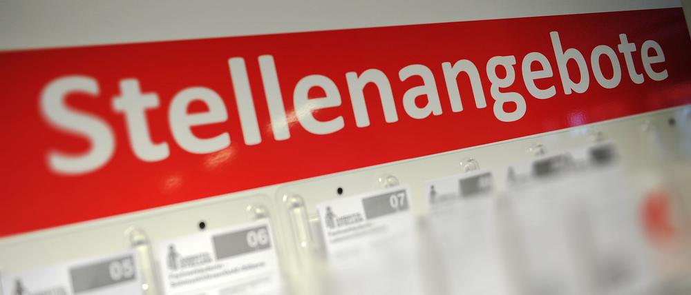 Die Entwicklung auf dem Arbeitsmarkt bleibt verhalten (Archivbild).
