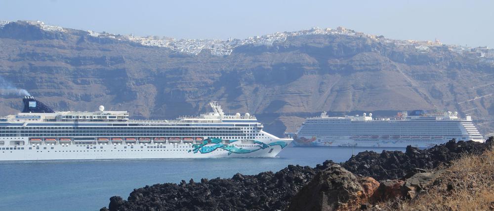 Die griechische Insel Santorini gilt als Kreuzfahrt-Mekka. (Archivfoto) 