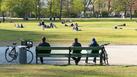 Menschen im Preußenpark