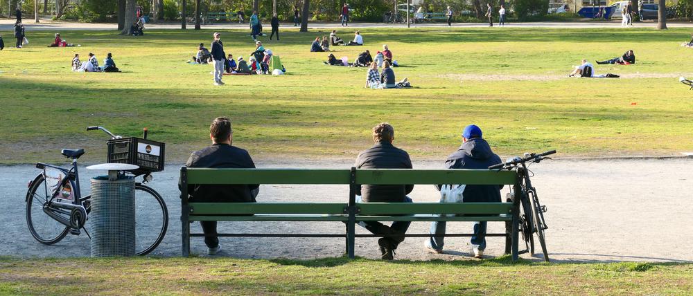 Menschen im Preußenpark