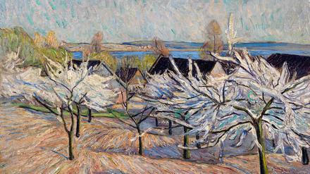 Das märkische Werk des Theo von Brockhusen ist ab November im Potsdam Museum zu sehen. Hier: „Kirschblüte“, um 1914.