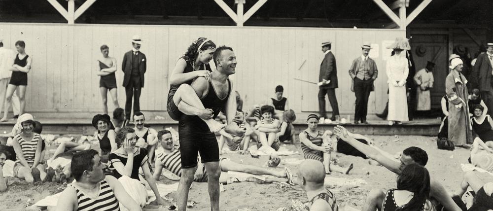 Das Strandbad Wannsee im Jahre 1910.