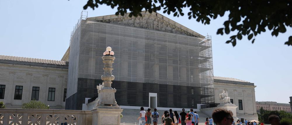 Blick auf den Supreme Court in Washington, DC.