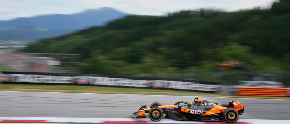 Lando Norris rast der Konkurrenz in Spielberg davon.