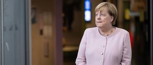 Alt-Bundeskanzlerin Angela Merkel am 23. Juni bei einem Besuch im Deutschen Hygiene Museum.