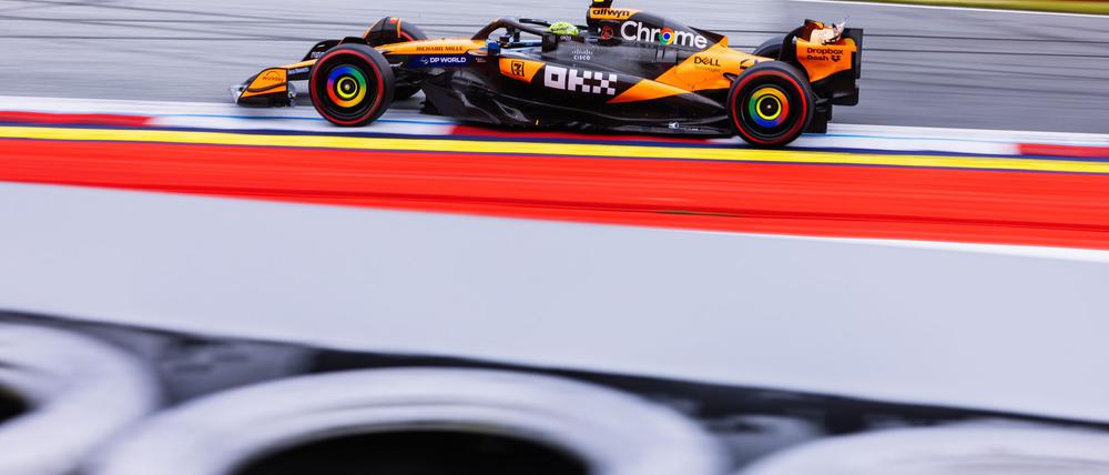 Lando Norris fährt die Topzeit im dritten Training.