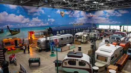 Nass werden kann man nicht: Das Basecamp in Bonn garantiert Trocken-Camping.