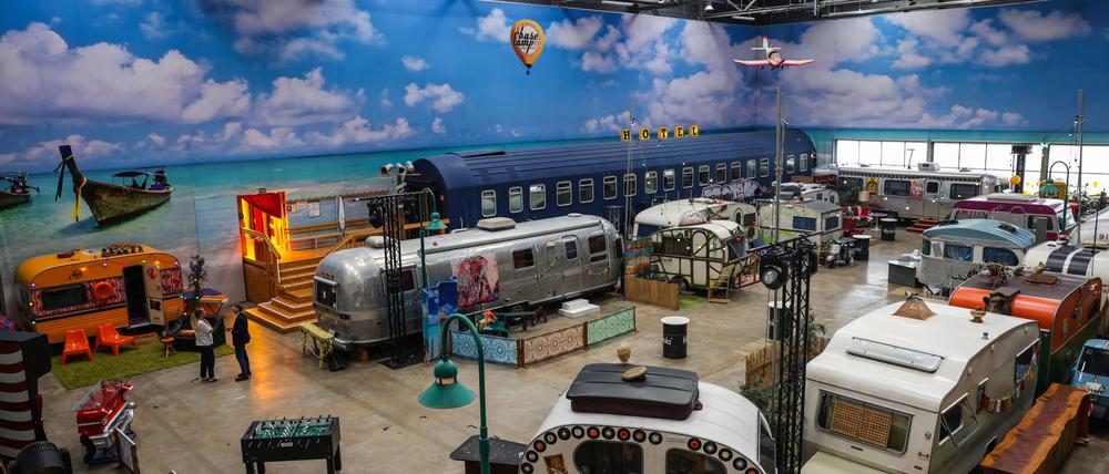 Nass werden kann man nicht: Das Basecamp in Bonn garantiert Trocken-Camping.