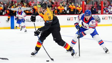 David Lewandowski (11) könnte künftig an der Seite von Superstar Leon Draisaitl bei den Edmonton Oilers spielen.