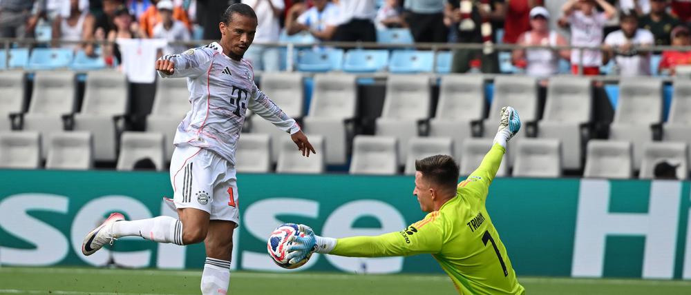 Mehrere Chancen, aber kein Tor: Leroy Sané im Einsatz gegen Benfica Lissabon.