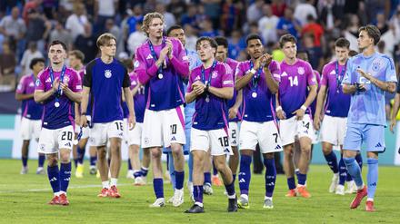 Die deutschen U-21-Nationalspieler nach der 2:3-Niederlage im EM-Finale gegen England. 