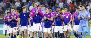 Die deutschen U-21-Nationalspieler nach der 2:3-Niederlage im EM-Finale gegen England. 