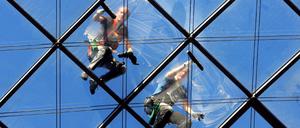 Fensterputzer (Symbolbild für Mindestlohn).