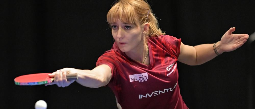 Kathrin Mühlbach musste ganz schön schwitzen am Sonntag in der heißen Weinheimer Halle.
