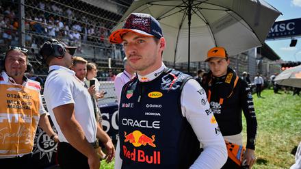 Es war nur ein kurzer Auftritt für Max Verstappen. 