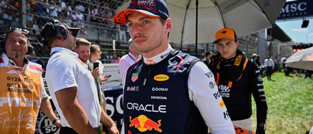 Es war nur ein kurzer Auftritt für Max Verstappen. 