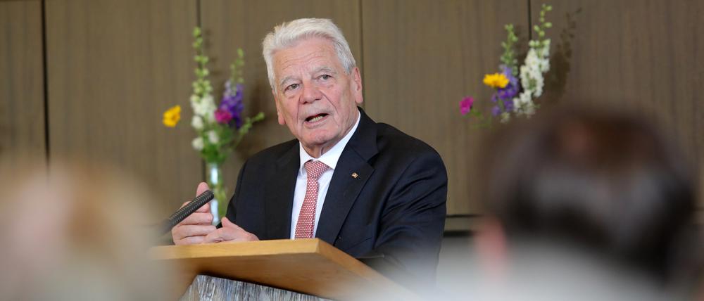 Bundespräsident a. D. Joachim Gauck sprach in der Sternkirche.