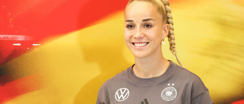 Rhetorisch versiert, diplomatisch, zugewandt: Giulia Gwinn erhält viel Lob in ihrer Rolle als Kapitänin.