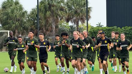 Auf das Achtelfinale bereitete sich Borussia Dortmund noch in Florida vor