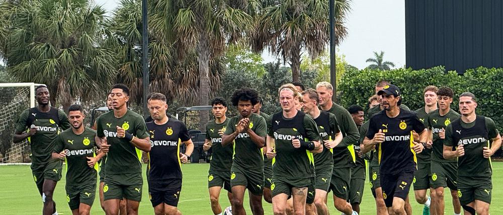 Auf das Achtelfinale bereitete sich Borussia Dortmund noch in Florida vor