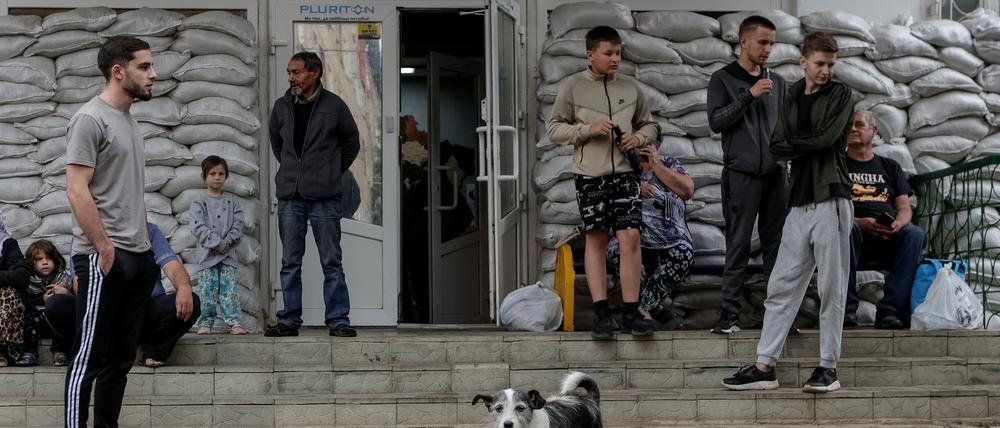 Jugendliche Ukrainer in einem Flüchtlingszentrum in Sumy am 12. Juni 2025.