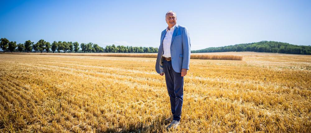 Bauernpräsident Joachim Rukwied. Das trockene Frühjahr stellte Bauern in manchen Regionen vor Probleme.