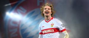 Im Fokus des FC Bayern: Nick Woltemade, hier noch im Trikot des VfB Stuttgart.