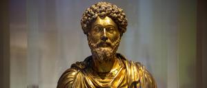 Ein schöner Mann. Posthume Bronzebüste von Marc Aurel, um 1500 entstanden.  